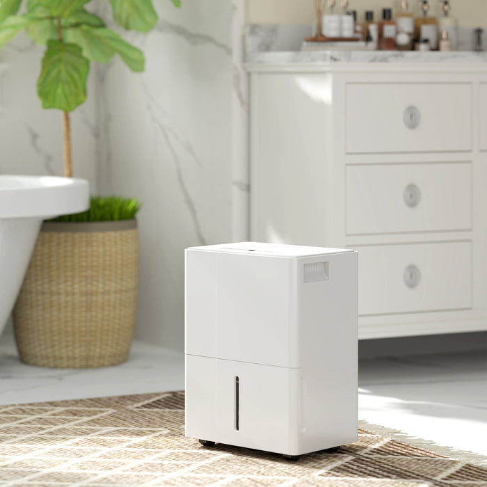 HOMCOM 30L Clothes Dryer Dehumidifier - White
