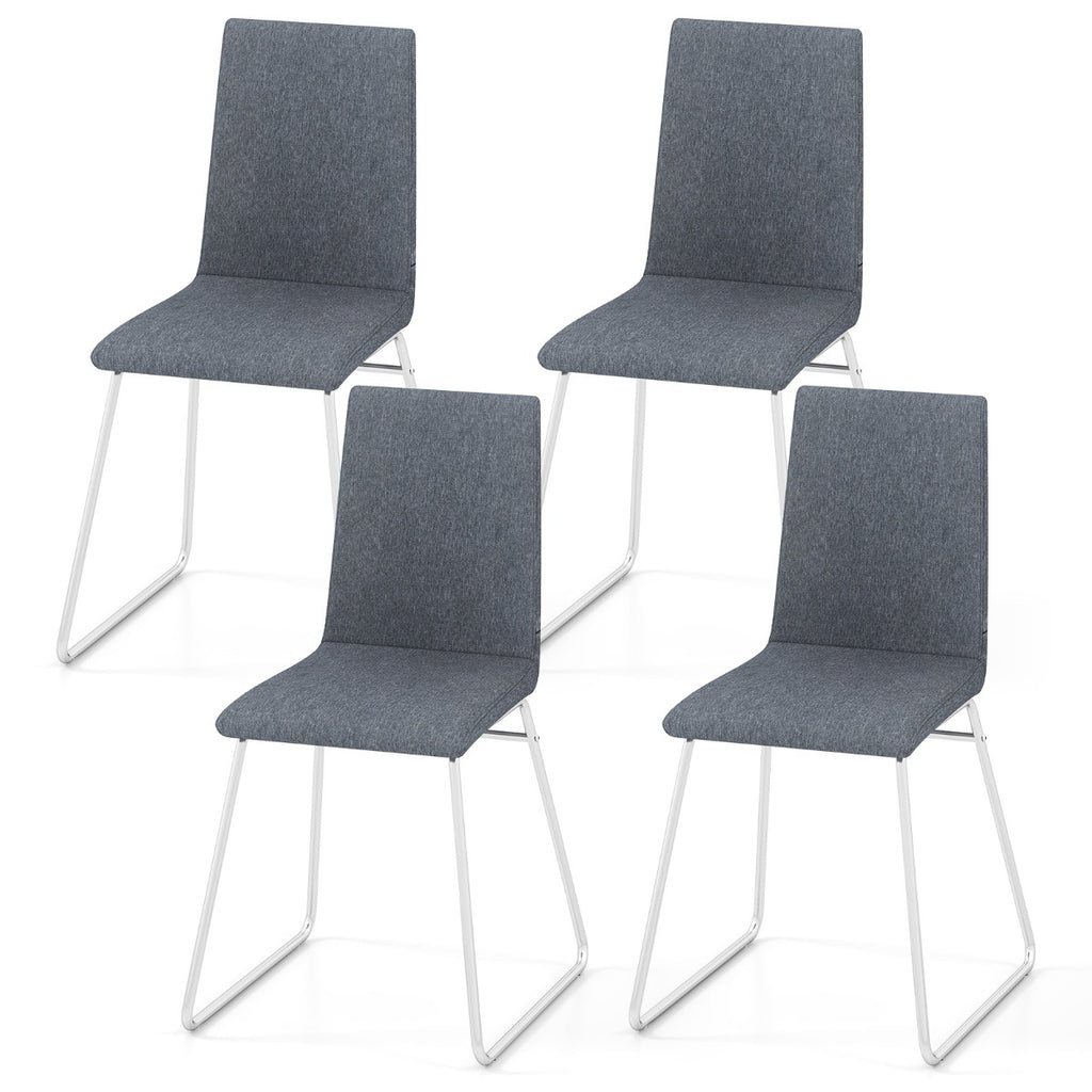 Upholstered Dining Chairs Set of 4 Kitchen Dinner Chairs-