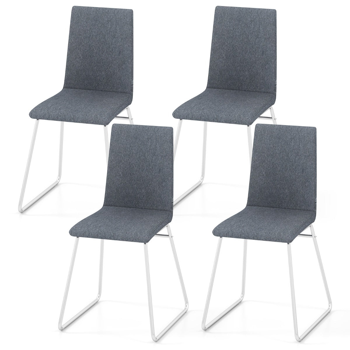 Upholstered Dining Chairs Set of 4 Kitchen Dinner Chairs-