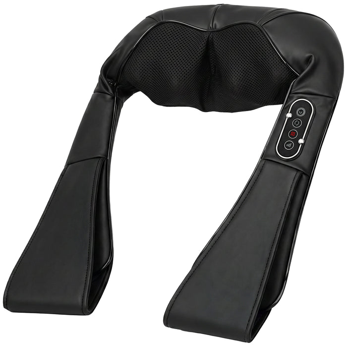 HOMCOM Cordless Neck Massager with Heat, Deep Tissue 4D Shiatsu Neck and Shoulder Massager for Car Home, Gifts for Men Women