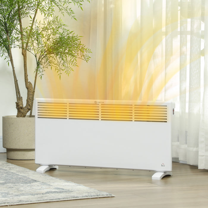 HOMCOM 2000W Convector Heater - White | Aosom UK
