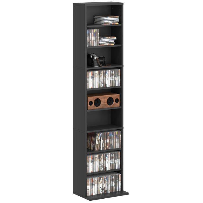 HOMCOM 260 Narrow CD Storage Unit - Black