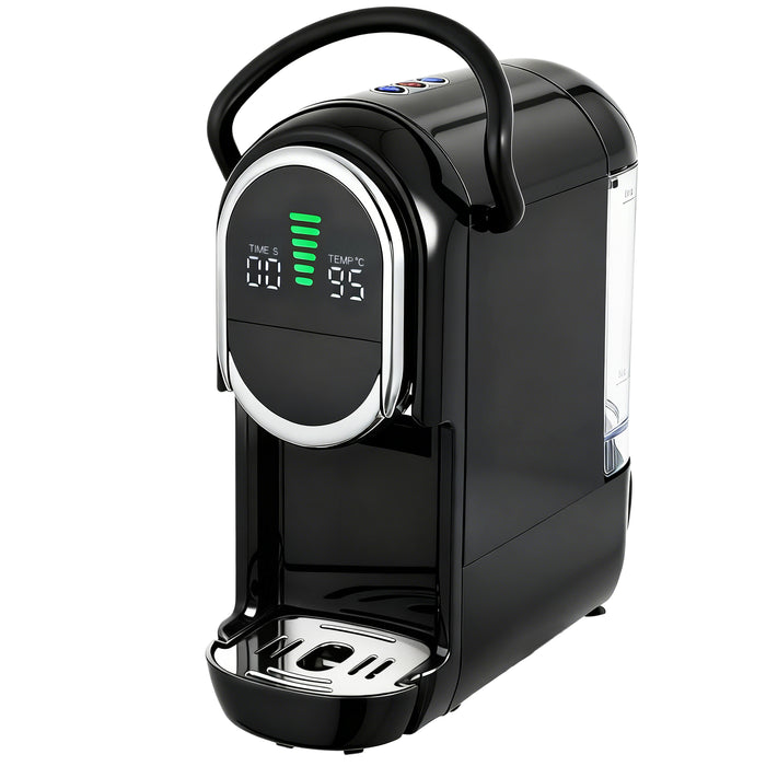HOMCOM Pod Coffee Machine for Nespresso, Dolce Gusto Capsule & Ground Coffee, Small Semi Automatic Coffee Maker, 19 Bar, 0.6L