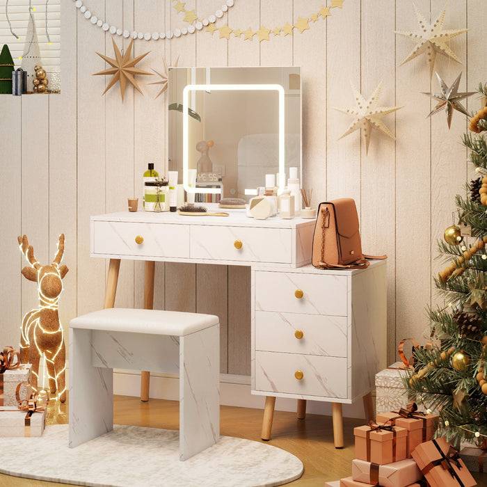 Vanity Desk Makeup Vanity Set with 3 Lighting Modes-