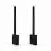 Mini Silicone Toilet Brush — Detachable Pole & Drip-Proof Holder