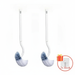 S‑Shaped Wall‑Mounted Toilet Brush, Long Handle, Soft PP Bristles, 39×11cm