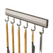 Drill-Free Wall-Mounted Aluminium Hook Rack — 6/8/10 Hook Options