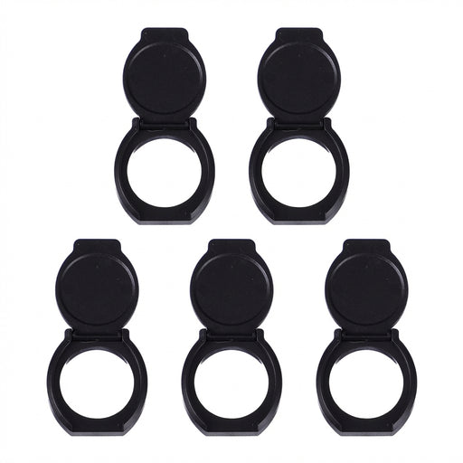 5-pack Ultra-Thin Webcam Privacy Covers for Laptops, Tablets and Phones — Black