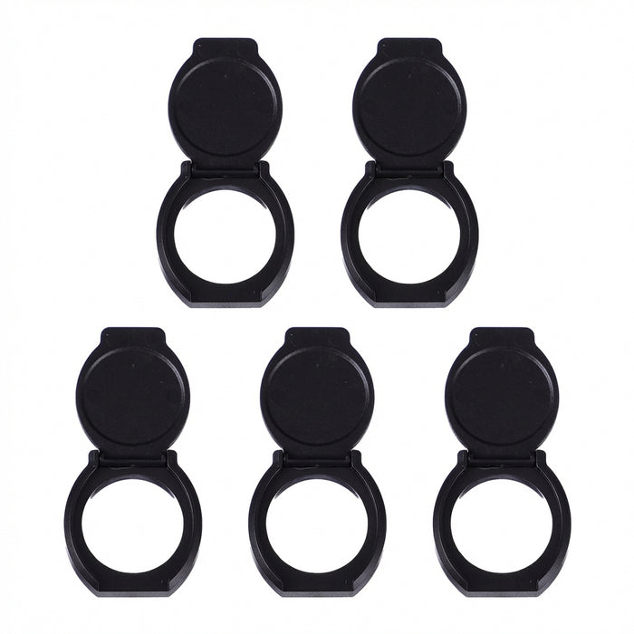 5-pack Ultra-Thin Webcam Privacy Covers for Laptops, Tablets and Phones — Black