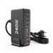 240W 6‑Port GaN PD Charger — 4 Type‑C & 2 USB‑A, Travel USB Tower for iPhone, iPad & MacBook