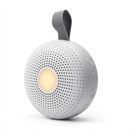 Portable White Noise Machine for Babies — 15 Soothing Sounds & Smart Night Light, USB Rechargeable