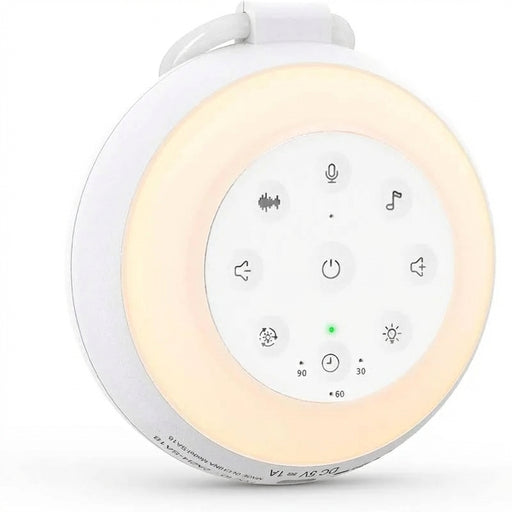 White Noise Machine — 24 Soothing Sounds, Rechargeable Night Light, Portable (USB & Bluetooth)
