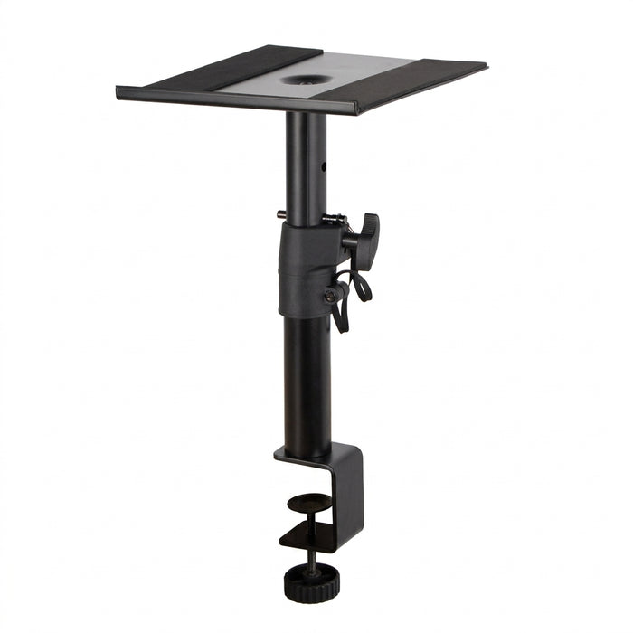 Studio‑Grade Clamp Mount Speaker Stand — Height Adjustable Desktop Platform for Monitors