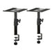 Studio‑Grade Clamp Mount Speaker Stand — Height Adjustable Desktop Platform for Monitors