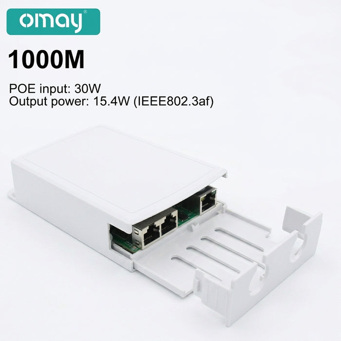 PoE Extender 1-in 2-out | IP67 Waterproof PoE Repeater, 500m Outdoor, 2‑Port PoE Adapter