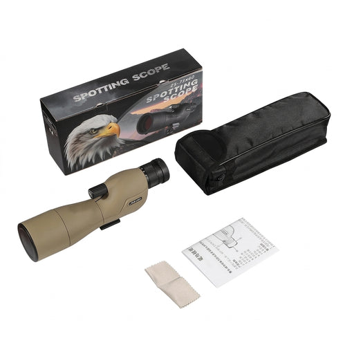 25–75x60 Spotting Scope — 60mm FMC, BAK4 Prism, Nitrogen-Filled with Tripod & Smartphone Adapter