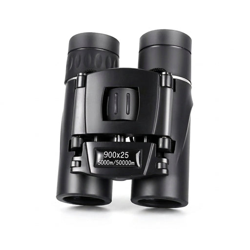 900x25 HD Zoom Portable Binoculars - 25mm BAK4 Prism, Folding Low-Light