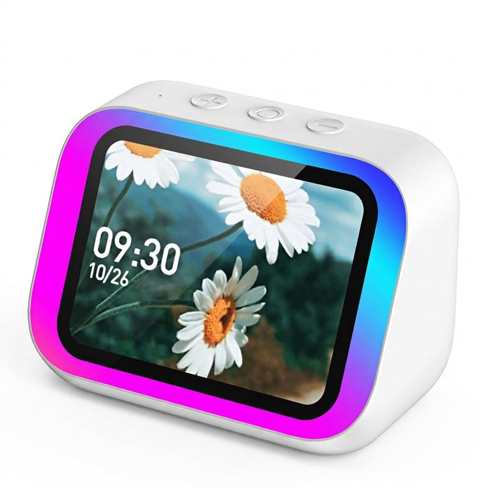 Smart Alarm Clock with Bluetooth Speaker, Weather Display & Photo Frame