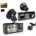 Dash Cam with IR Night Vision, 2" IPS Screen, 1080P Full HD, Loop Recording — 2/3 Camera DVR