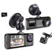 Dash Cam with IR Night Vision, 2" IPS Screen, 1080P Full HD, Loop Recording — 2/3 Camera DVR