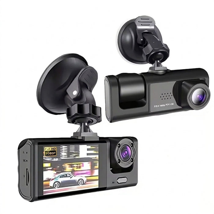 Dash Cam with IR Night Vision, 2" IPS Screen, 1080P Full HD, Loop Recording — 2/3 Camera DVR