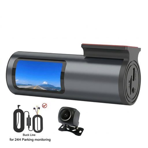 4K WiFi GPS Dash Cam — Mini Front DVR with 24‑Hour Parking Mode & G‑Sensor