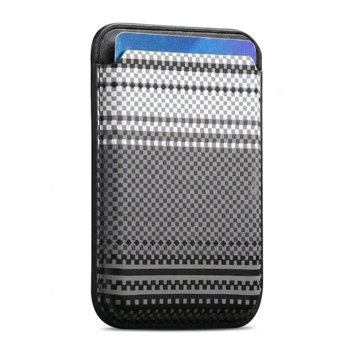 Carbon-fibre Texture MagSafe Wallet Card Holder for iPhone 12–17 (incl. Pro Max)
