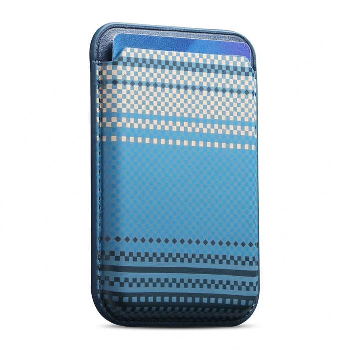 Carbon-fibre Texture MagSafe Wallet Card Holder for iPhone 12–17 (incl. Pro Max)