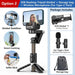 Q18 360° Follow-Tracking Gimbal — Selfie Stick Tripod with Fill Light for iPhone & Smartphones