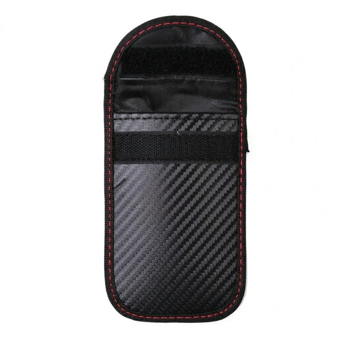 Faraday Cage Car Key Signal Blocker Pouch M7D8 — Dual‑Pocket Key Fob Bag
