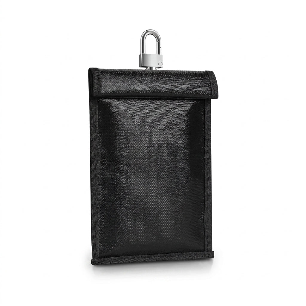 RFID & RF Signal Blocking Faraday Pouch — Waterproof, Fireproof Phone ...