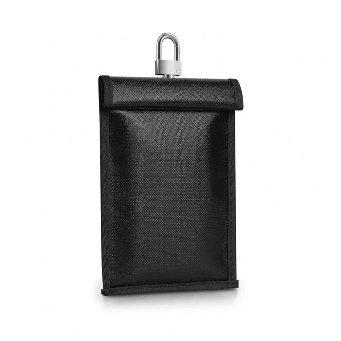 RFID & RF Signal Blocking Faraday Pouch — Waterproof, Fireproof Phone and Key Shield