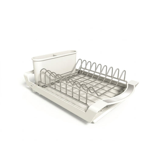 Extendable Dish Drying Rack — Space-saving Large Capacity Utensil & Dinnerware Organiser