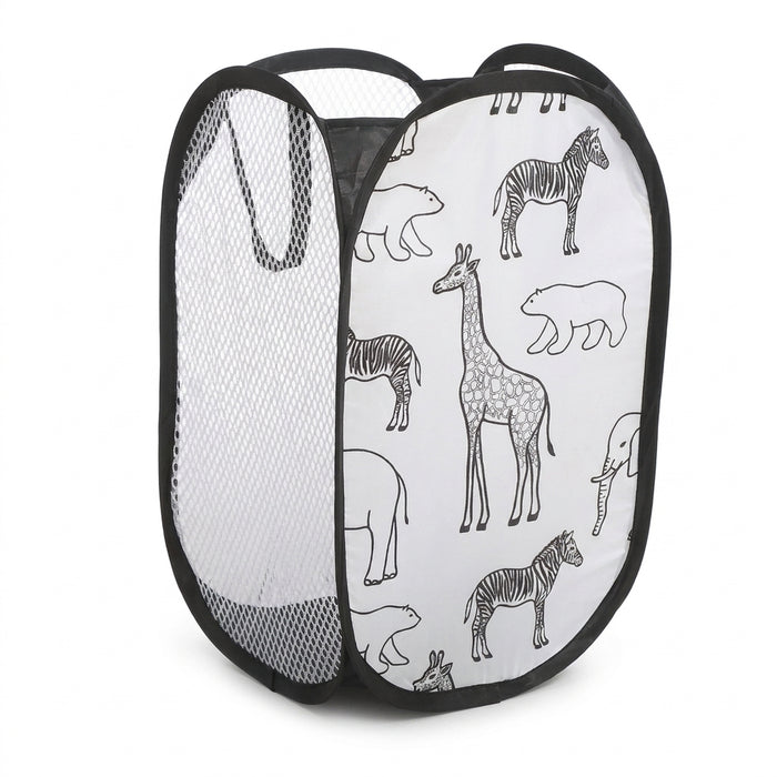 Polyester Mesh Laundry & Storage Basket 30 x 30 x 48 cm – White or Black