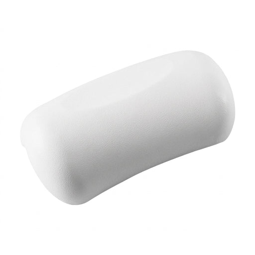 Waterproof PU Bath Pillow with Suction Cups — Spa Headrest (White)