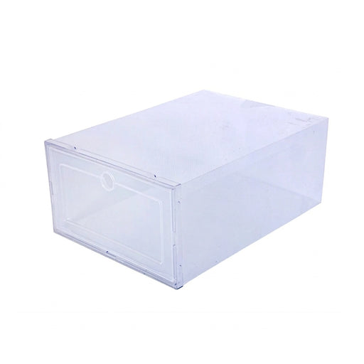 Transparent 6-Pack Shoe Storage Boxes — Thickened, Foldable, Dustproof & Stackable