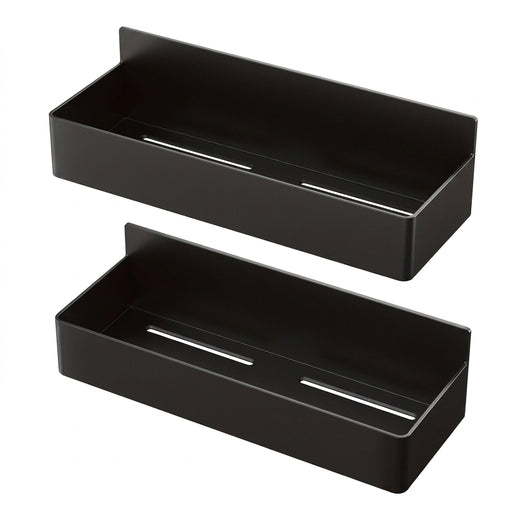Set of 2 Magnetic Metal Storage Shelves — Fridge & Washing Machine Hanging Rack