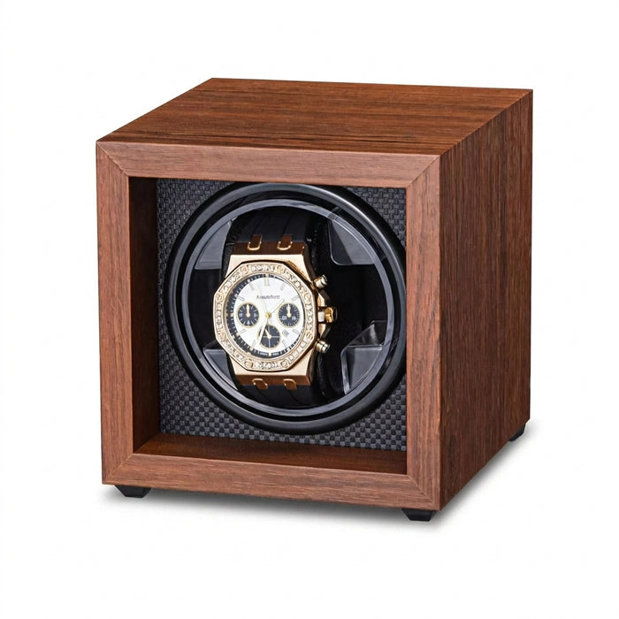 USB Motor Watch Winder Box for Automatic Watches — Rotating Display