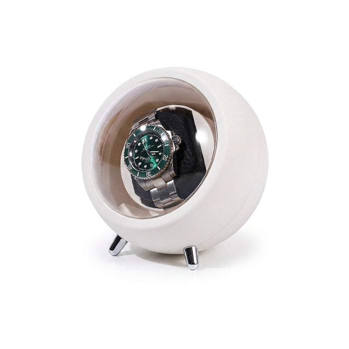 Single Watch Winder for Automatic Watches — USB or Battery, Mabuchi Mute Motor