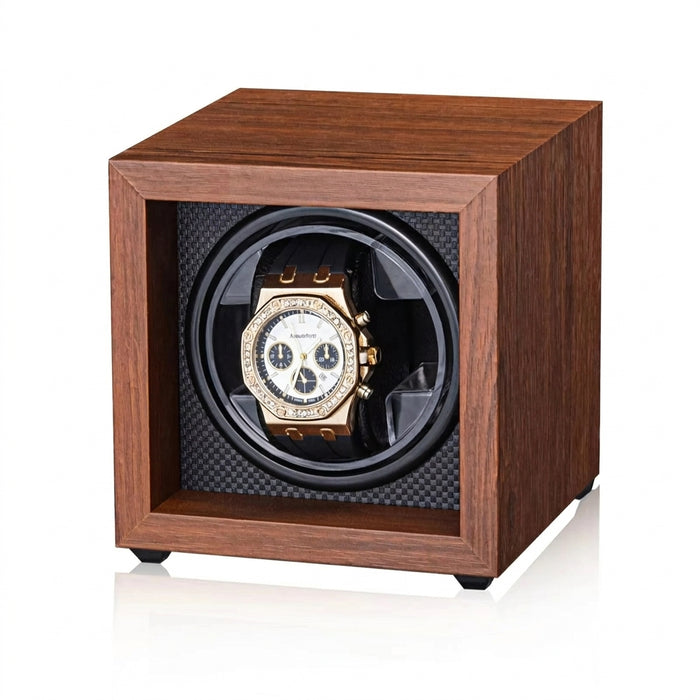 Wooden USB Watch Winder for Automatic Watches — Silent Mabuchi Motor