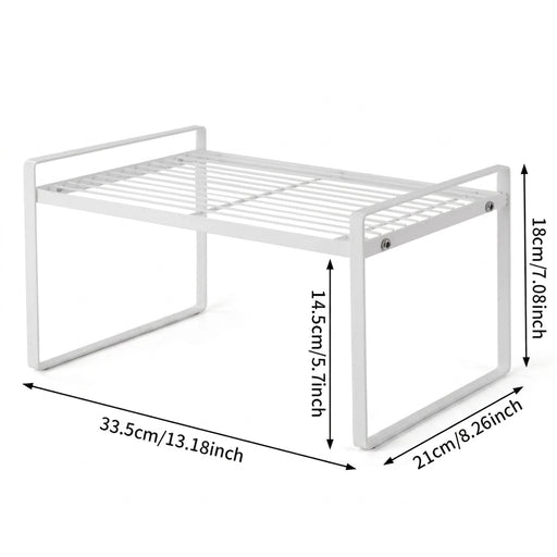 Over‑sink Metal Kitchen Drying Rack — Plates, Cutlery & Tableware Organiser