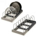 Expandable Pots & Pans Storage Rack for Cabinets — 6 Adjustable Shelves, Pot & Lid Holder