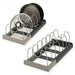 Expandable Pots & Pans Storage Rack for Cabinets — 6 Adjustable Shelves, Pot & Lid Holder