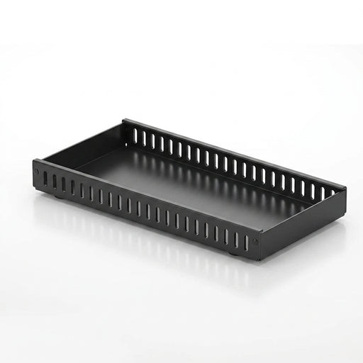Pull-Out Pots & Pans Organiser — Sliding Lid Holder & 8-Compartment Kitchen Rack (White/Black)