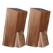 Acacia Wood Universal Knife Block with Removable Bristle Insert