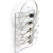Five-Layer Wall-Mounted Pot Lid Rack — Iron Wire, Rust-Free, Silver