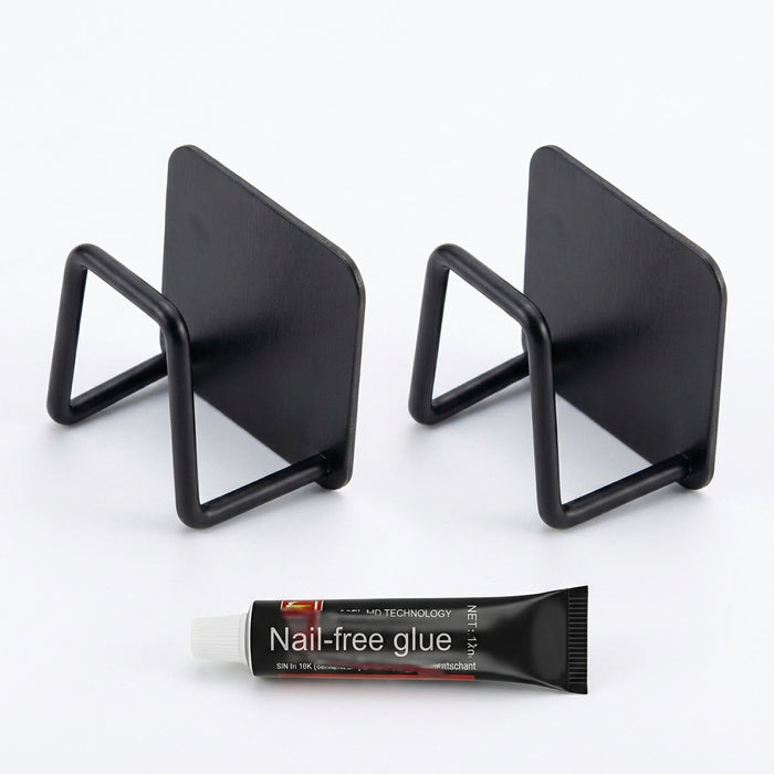 Stainless Steel Non-Perforated Kitchen Rack — Wall-Mounted Pot Lid & Cutting Board Holder
