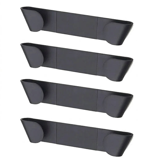 Self‑Adhesive Wall‑Mounted Pot Lid Rack – Black (1/2/4 pcs)