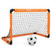 Portable Foldable Football Goal Set with Ball and Pump for Kids' Garden Play