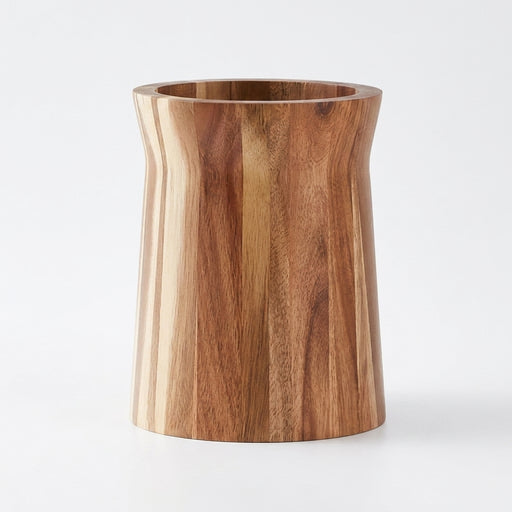 360-Degree Rotating Wooden Utensil Holder - Countertop Organiser for Spoons, Spatulas and Ladles